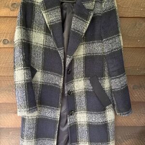 Plaid coat Bernardo